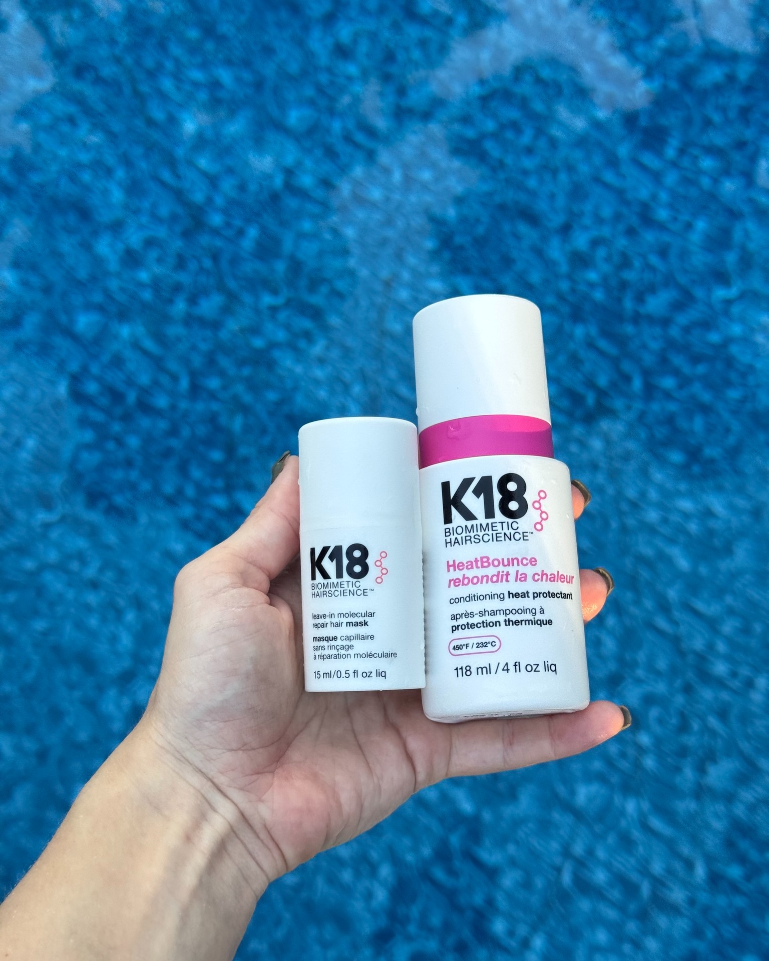 K18 Hair Latvia Facebook ad: Nekādu baiļu no karstuma vai vasaras izaicinājumiem!