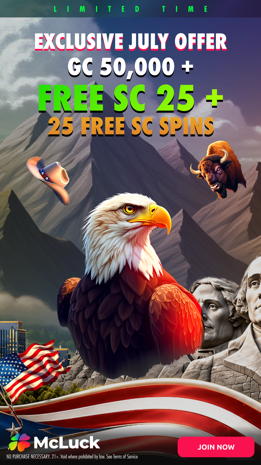 McLuck.com Facebook ad