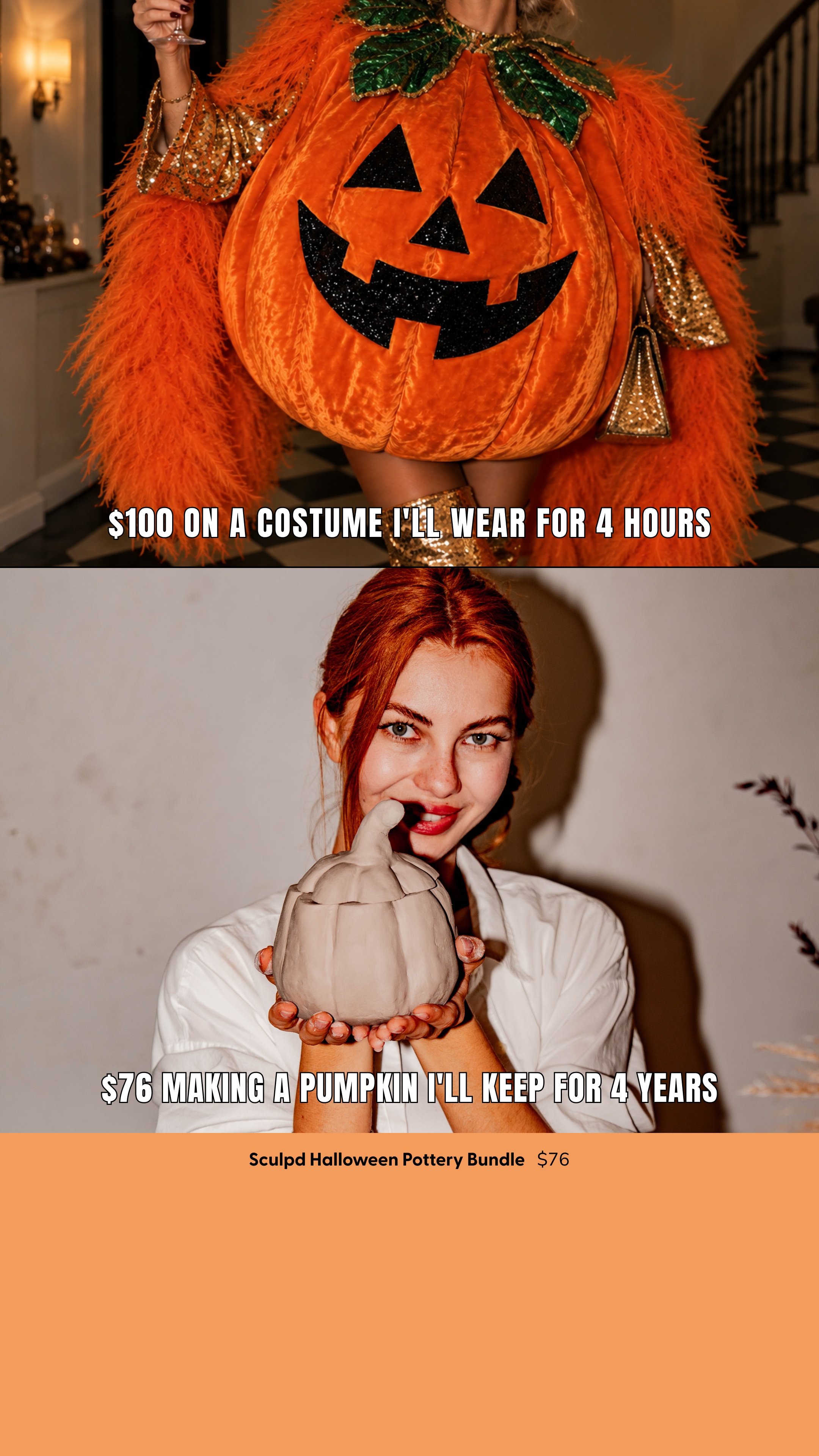 Sculpd Facebook ad: Four Hours, Four Years
