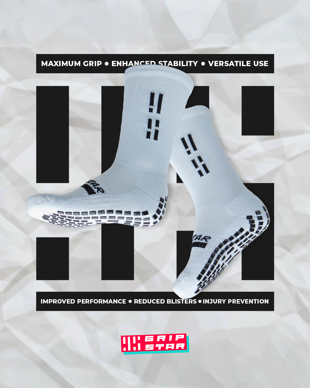 Grip Star Socks Facebook ad: Are you an athlete?