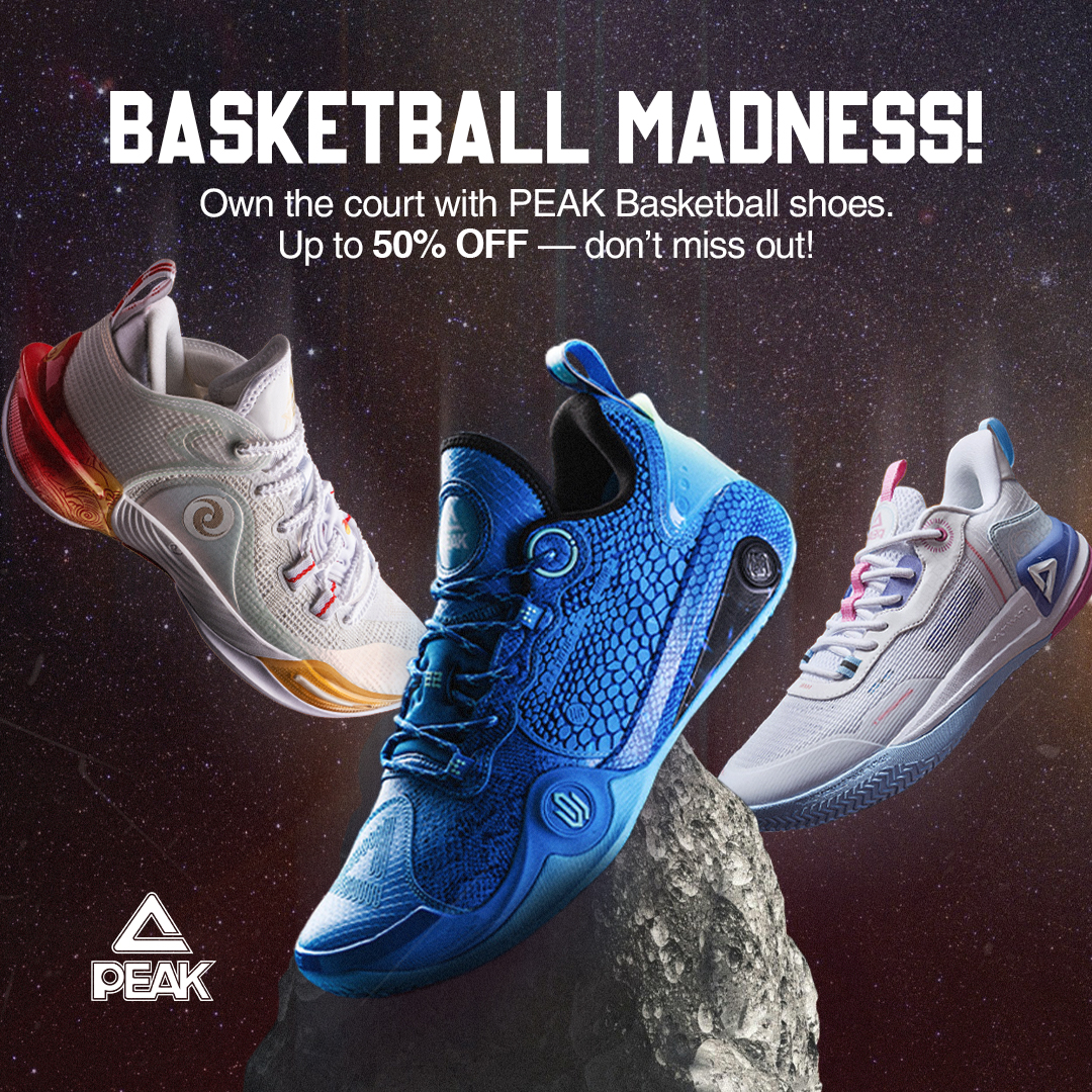 Peak Sports Philippines Facebook ad: SALE UP TO 50% OFF