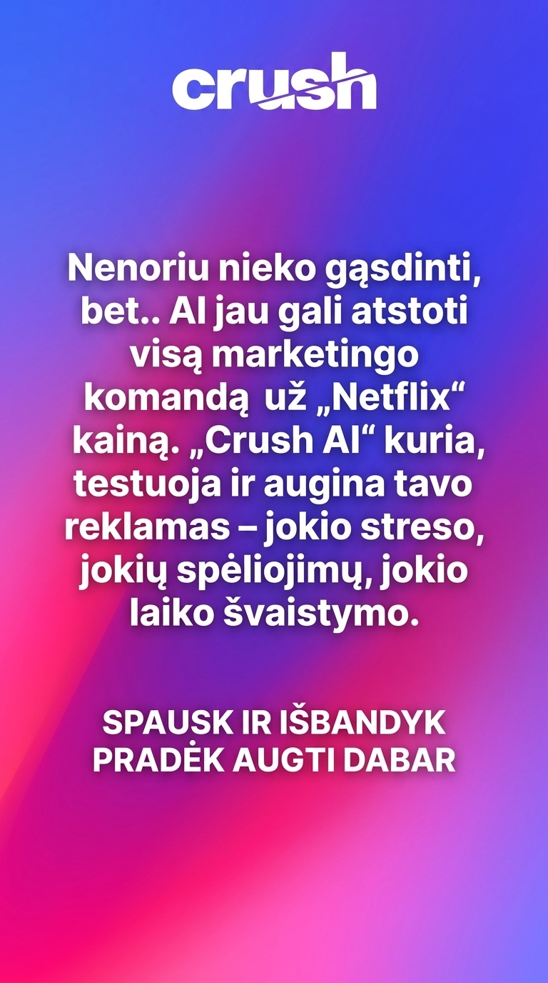 trycrush.ai Facebook ad