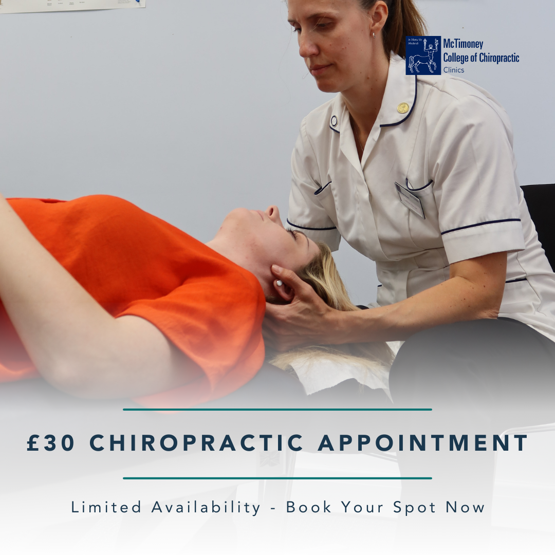 McTimoney College Chiropractic Clinic - Abingdon Facebook ad: Tired of Nagging Pain? Get Relief Today With Our £30 Offer!