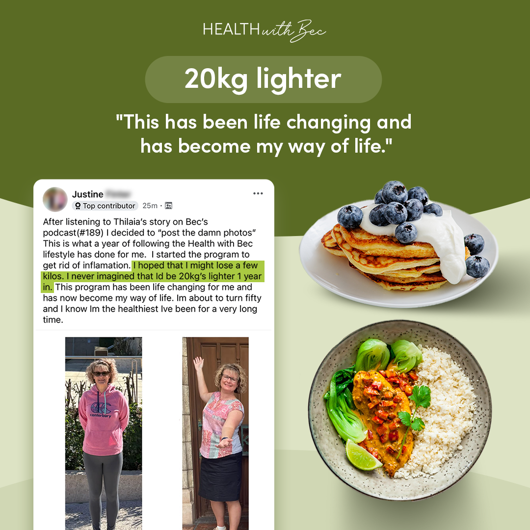 Health With Bec Facebook ad