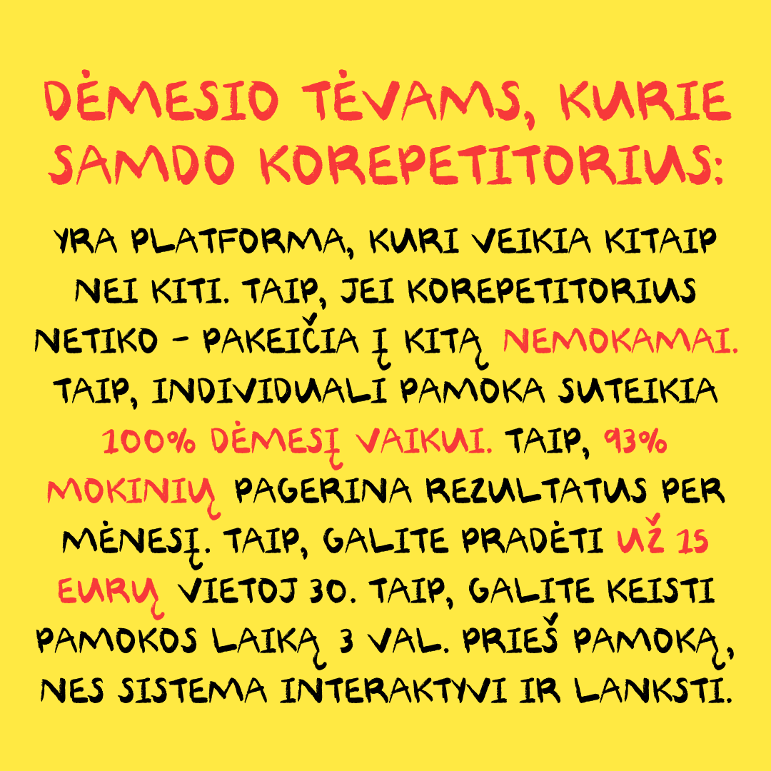 Matematikos Korepetitorė Justina Facebook ad