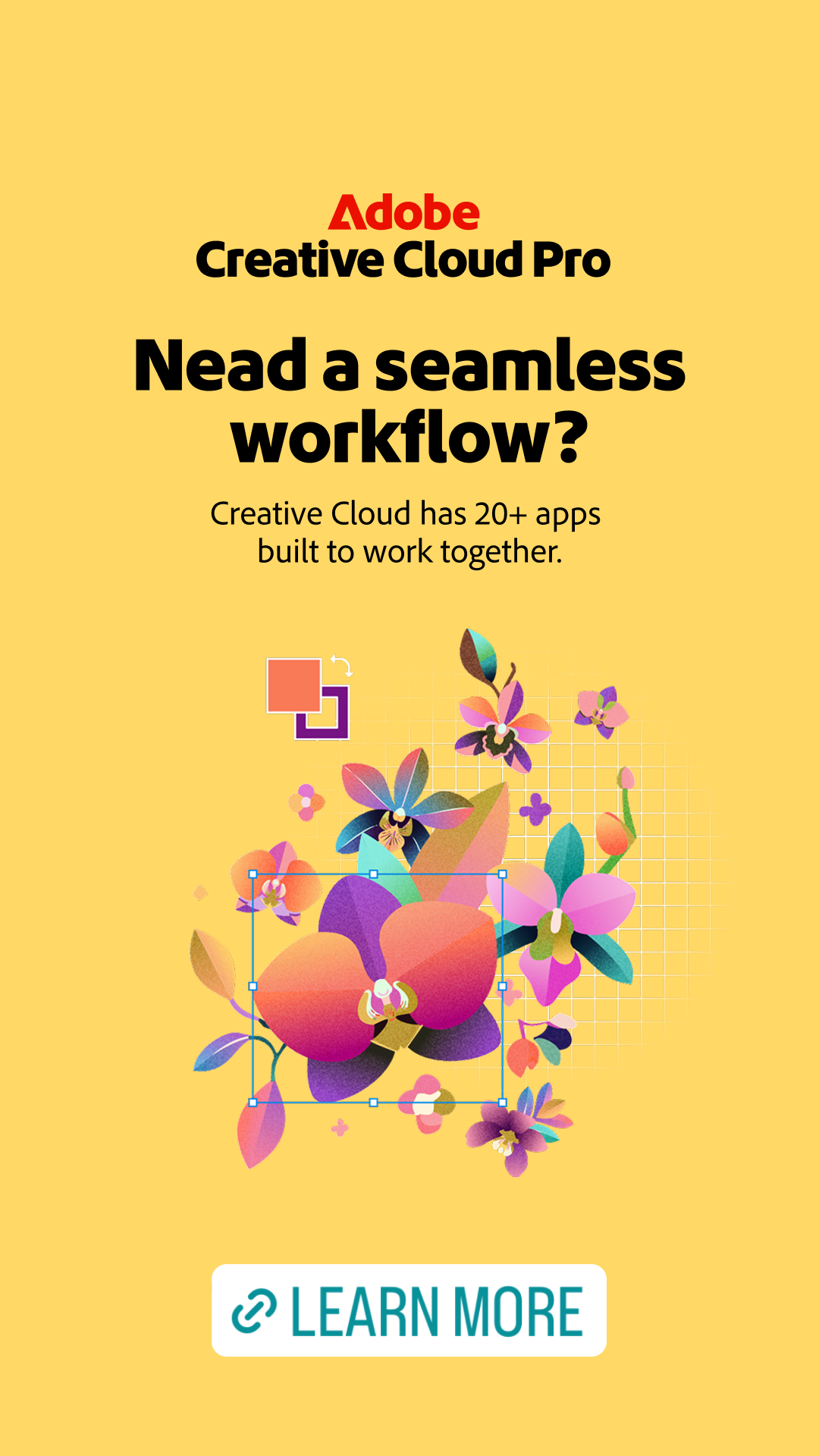 Adobe Creative Cloud Facebook ad