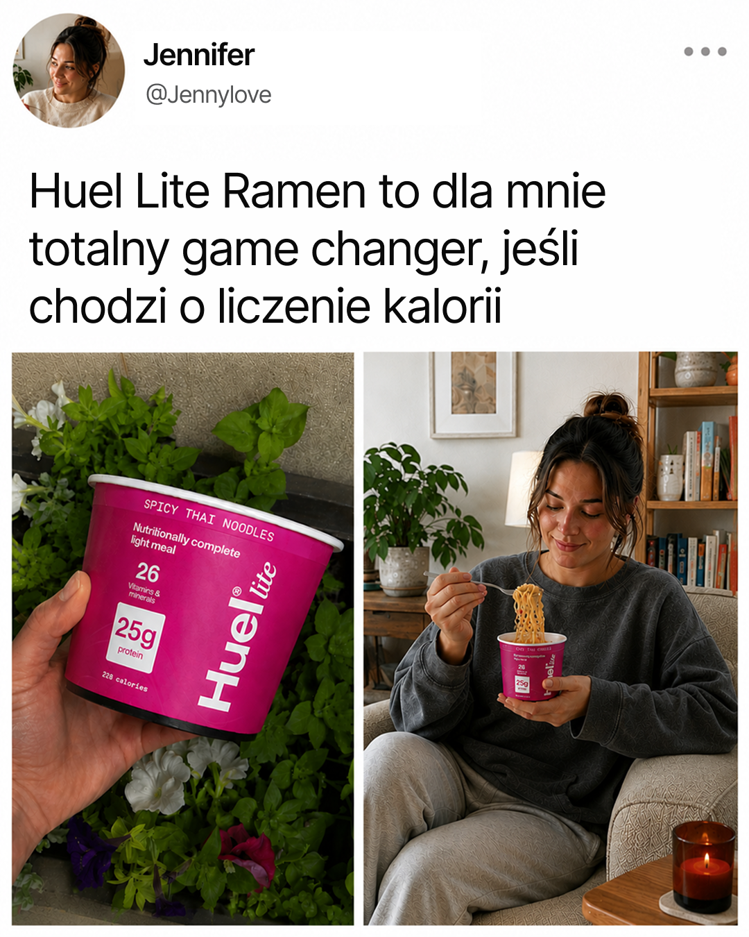 Huel Facebook ad