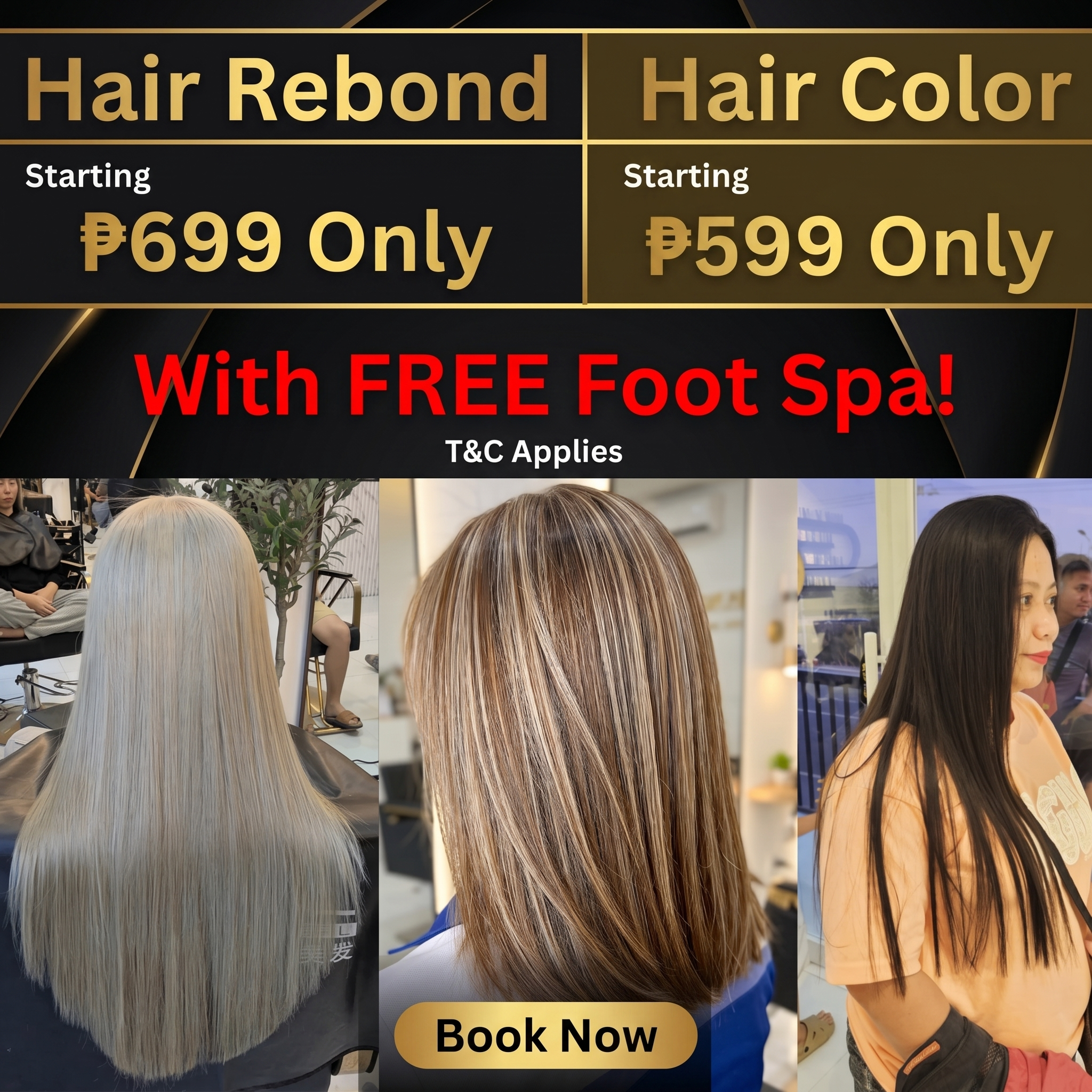 Destiny's Salon Facebook ad