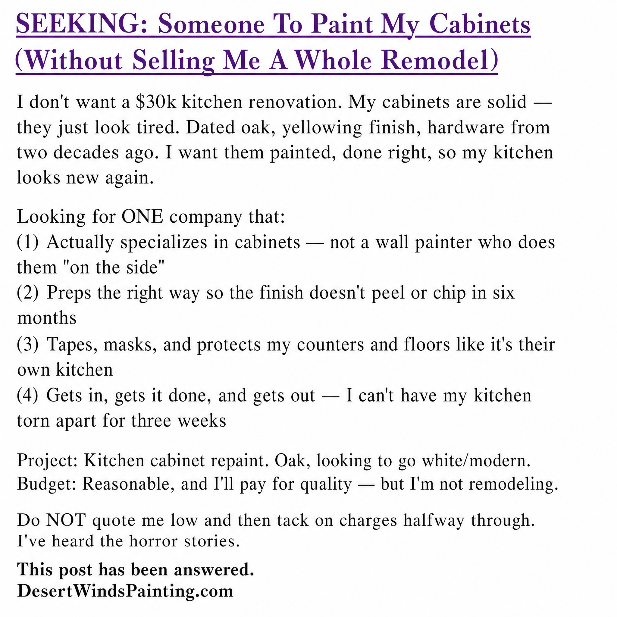 Desert Winds Painting - Albuquerque Facebook ad