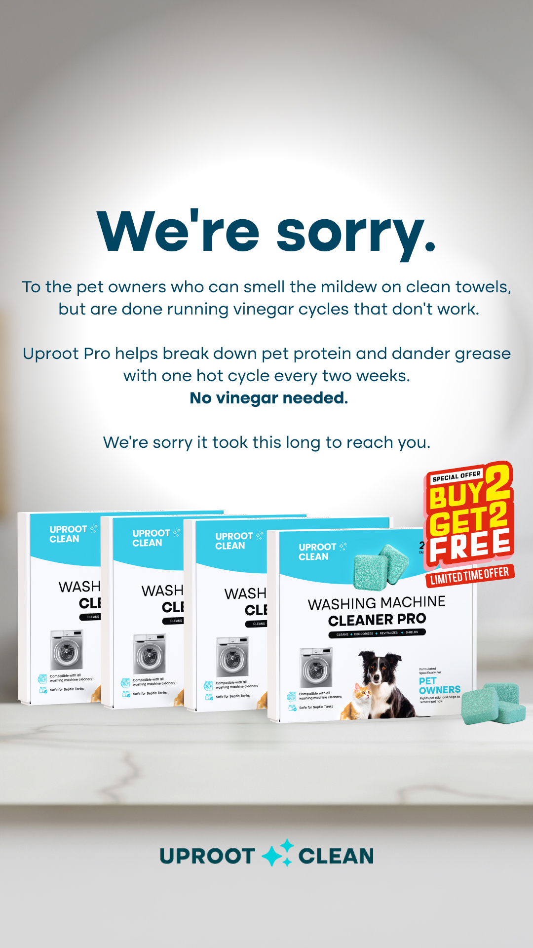 Uproot Clean Facebook ad