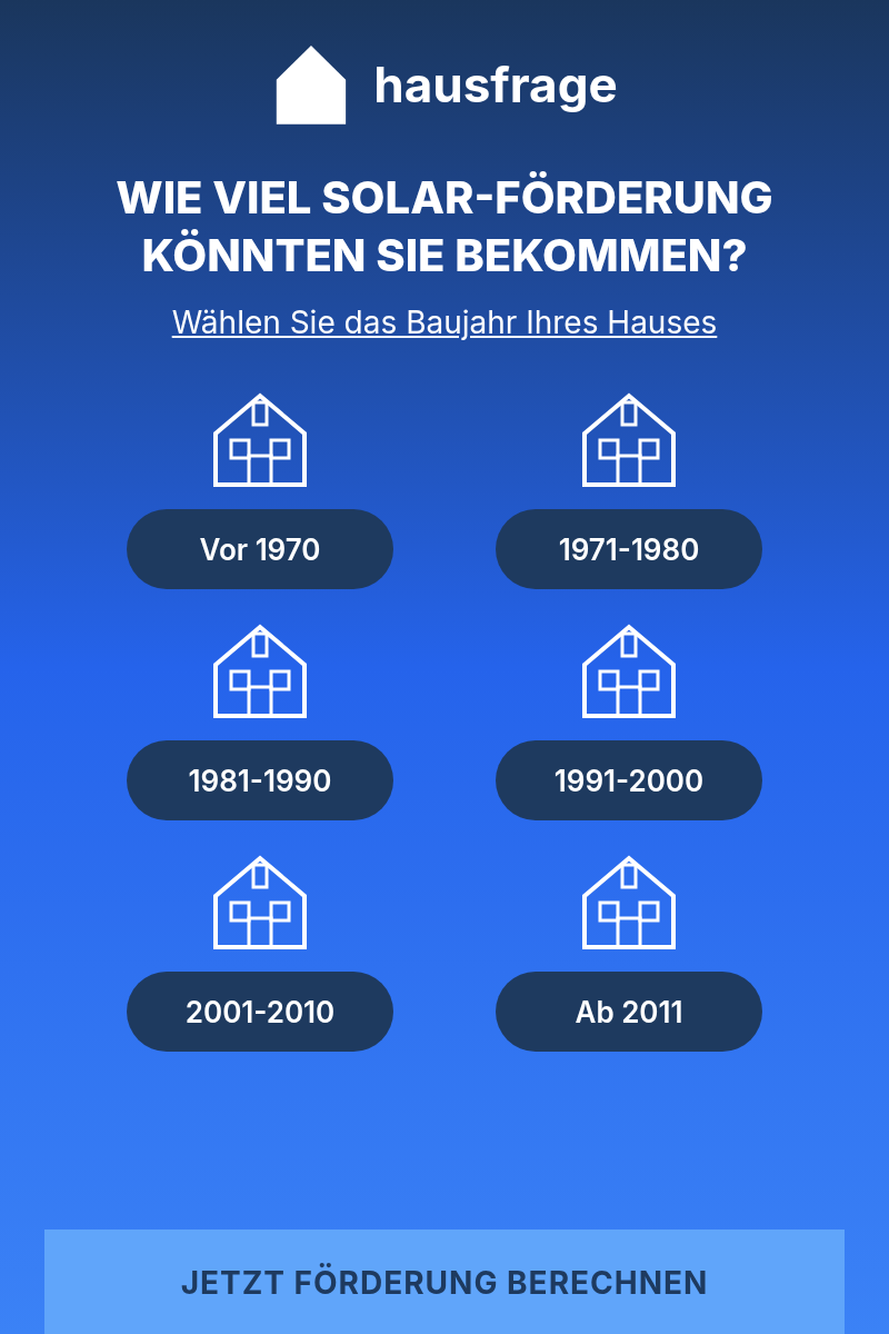Hausfrage Facebook ad
