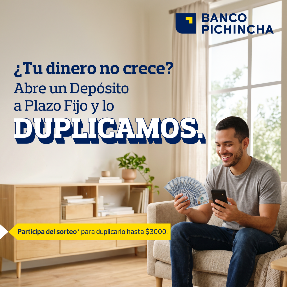 Banco Pichincha Perú Facebook ad: ¡Solo por Tiempo Limitado!