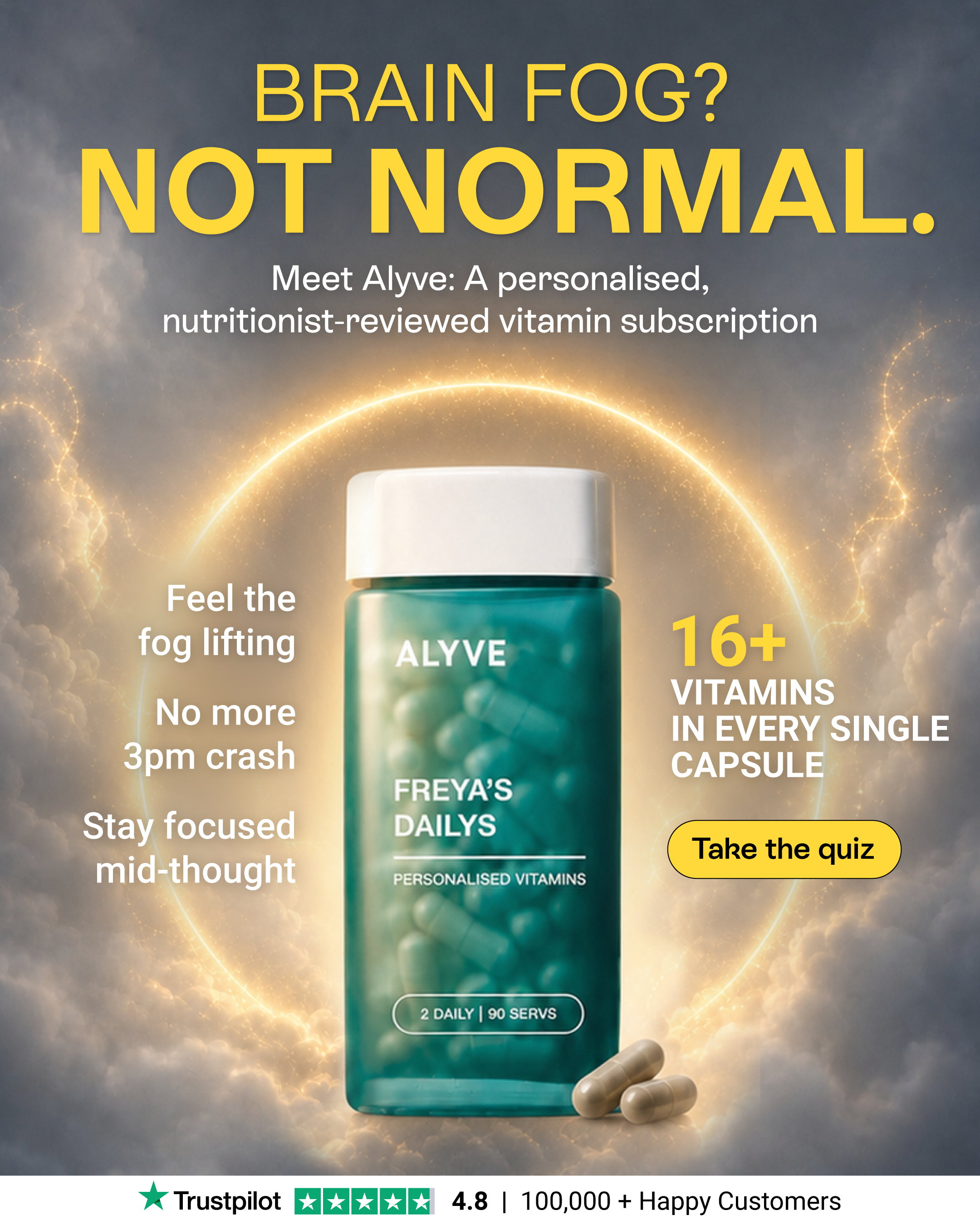 ALYVE Facebook ad: Free UK Shipping