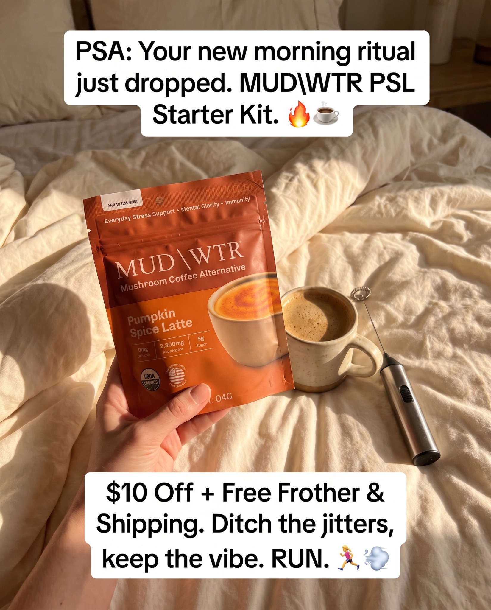 MUD\WTR Facebook ad