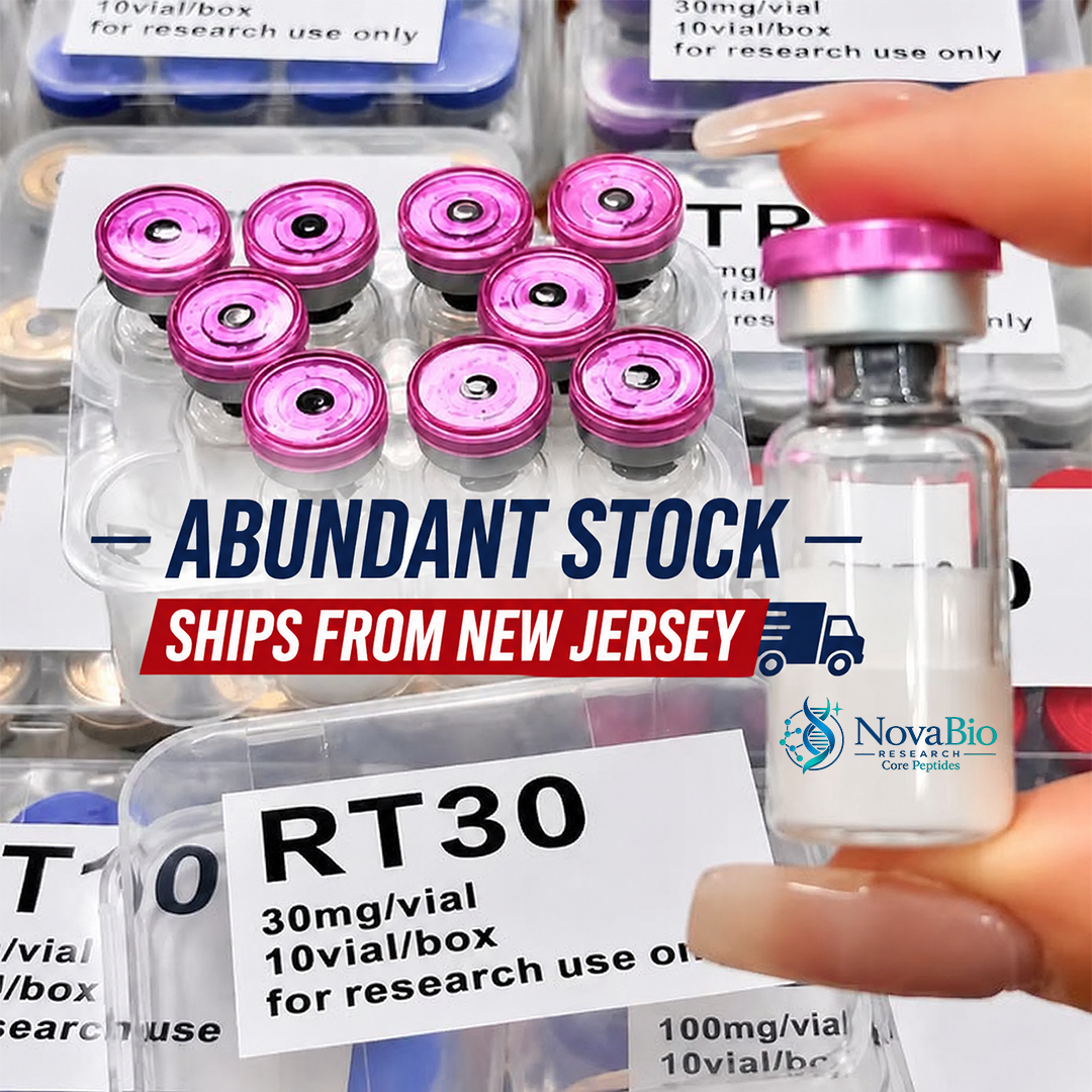 NovaBio Research Facebook ad: Factory-Direct Peptides: 99% Purity & The Source Behind…
