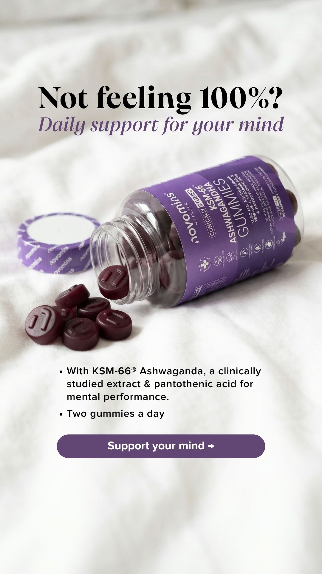 Novomins Nutrition Facebook ad