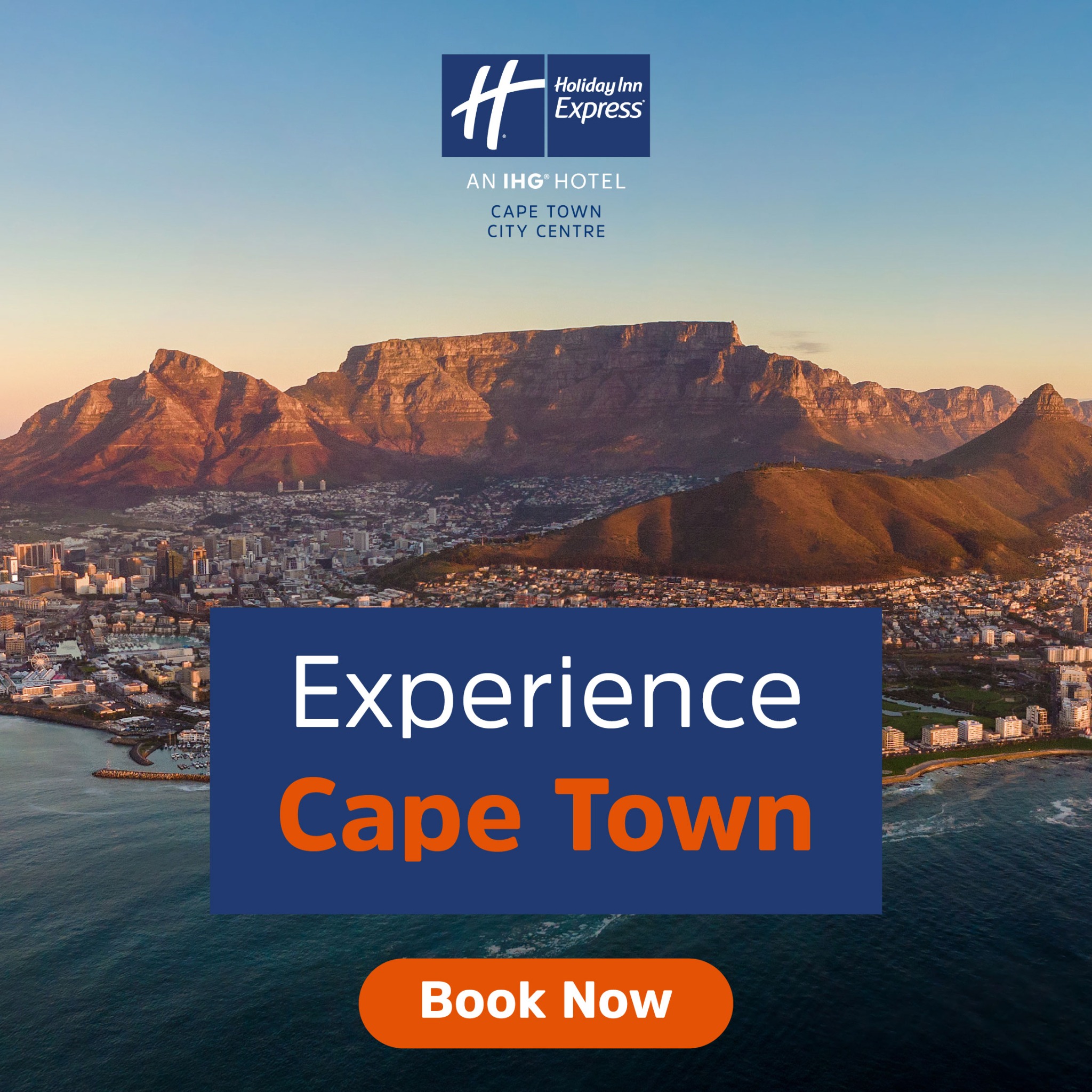 Holiday Inn Express Cape Town City Centre Facebook ad: ESCAPE TO THE MOTHER CITY