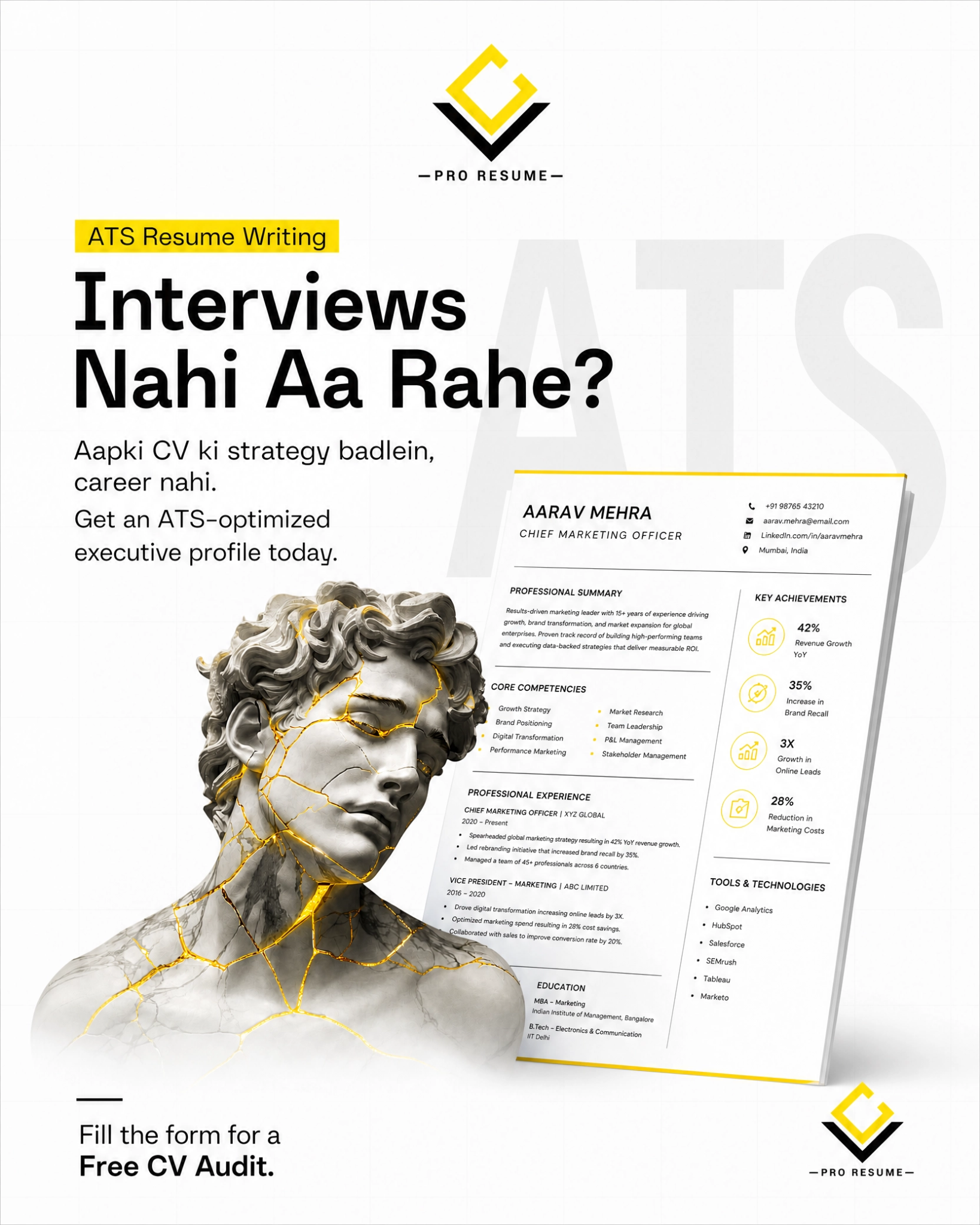 Pro Resume Cv Facebook ad: Upgrade Your Career Positioning