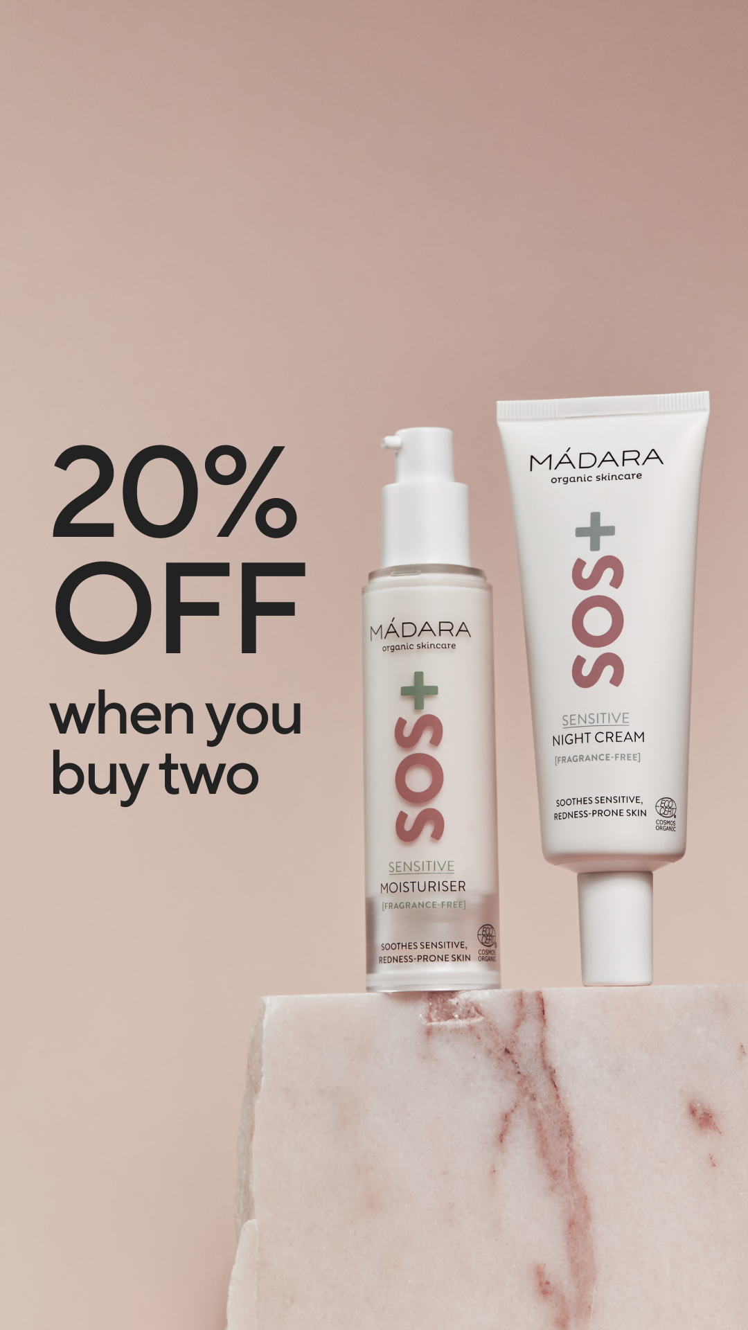 Mádara Organic Skincare Facebook ad