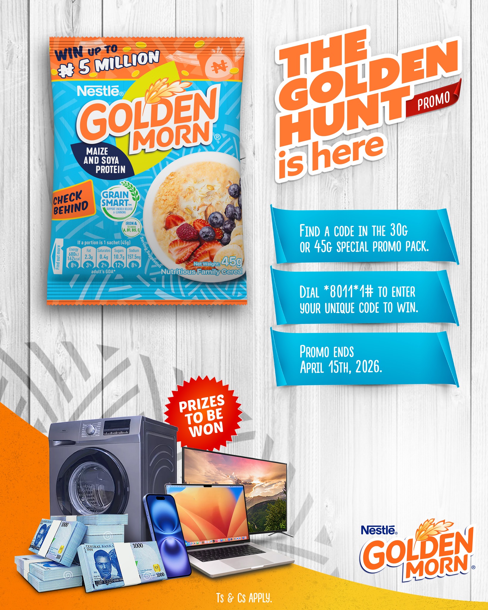 Golden Morn Nigeria Facebook ad: Breakfast is no longer just a meal, but…