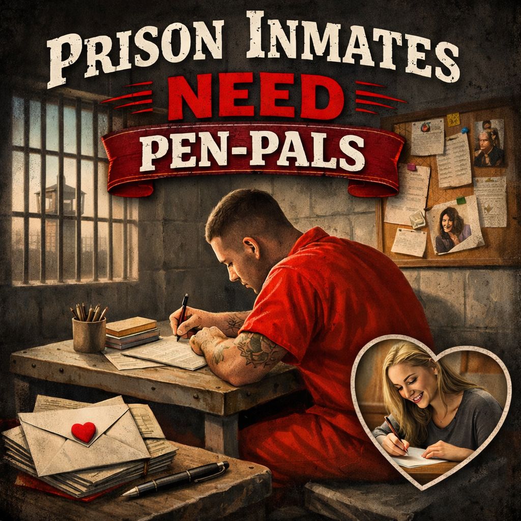 Prison Inmates need PenPals Facebook ad: To make sure no one is left behind…