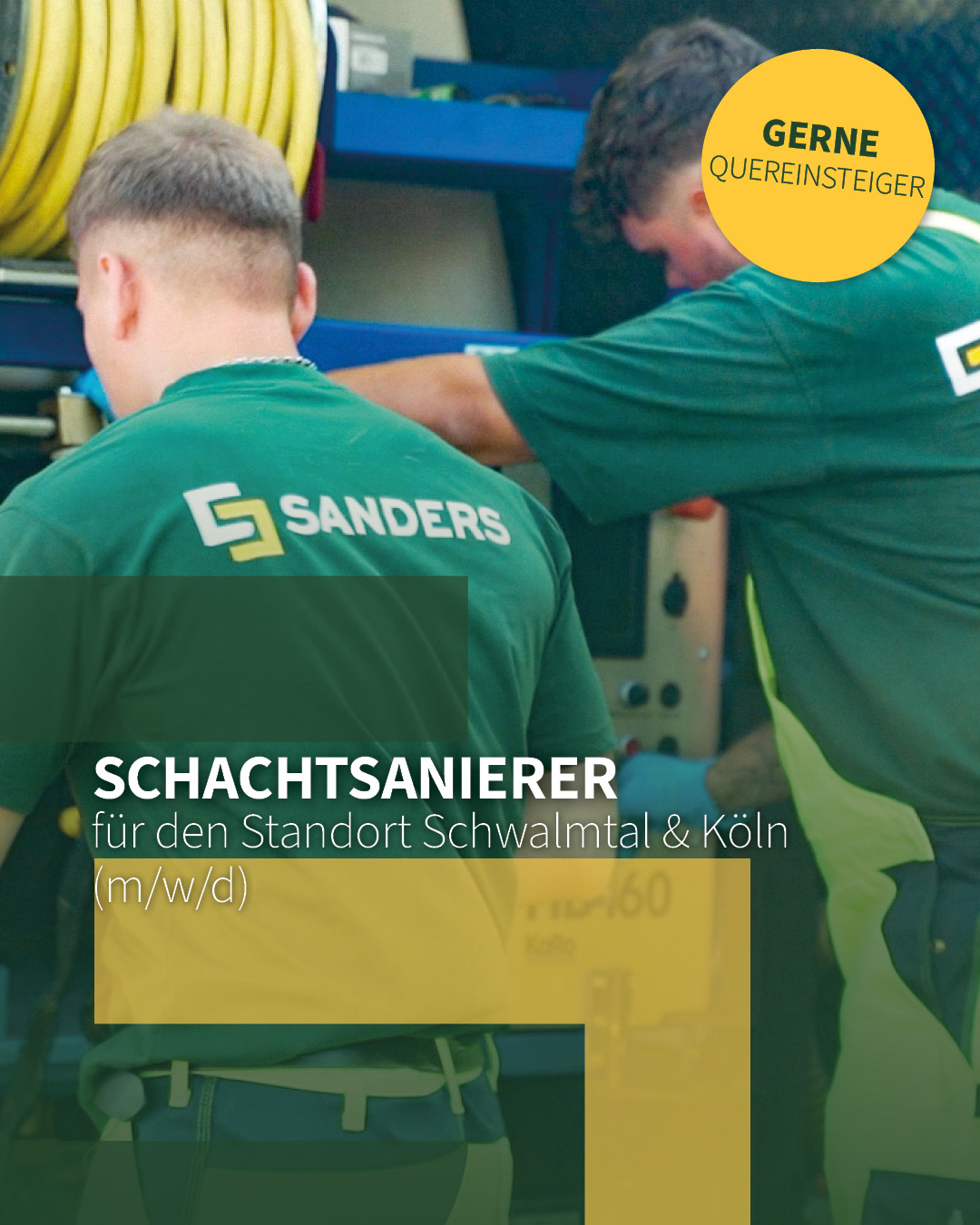 Sanders Tiefbau GmbH & Co.KG Facebook ad: Werde Teil unseres Teams als Schachtsanierer (m/w/d), auch…