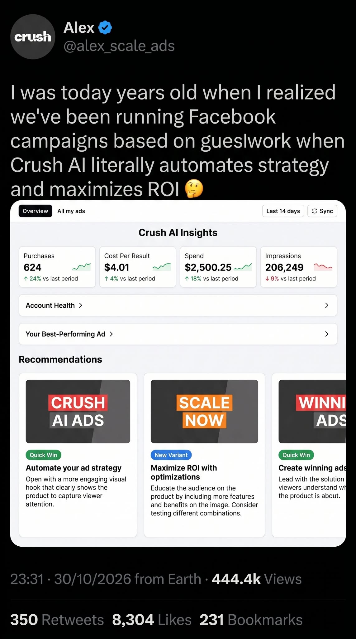 trycrush.ai Facebook ad