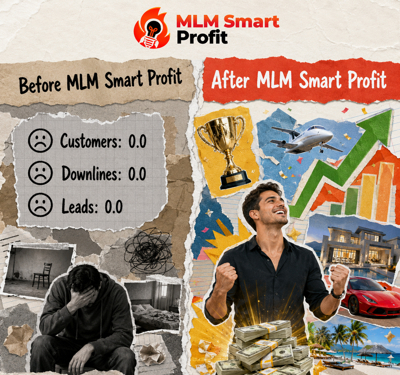 Jozen Facebook ad: 20 - 30 Customers And Downlines Every Month