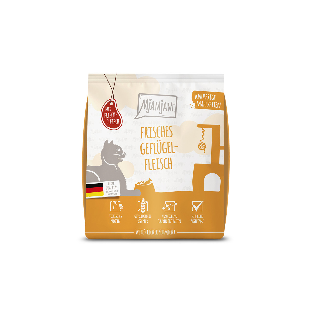 MjAMjAM Petfood Facebook ad: Neu: Trockenfutter nach MjAMjAM-Art, getreidefrei und…