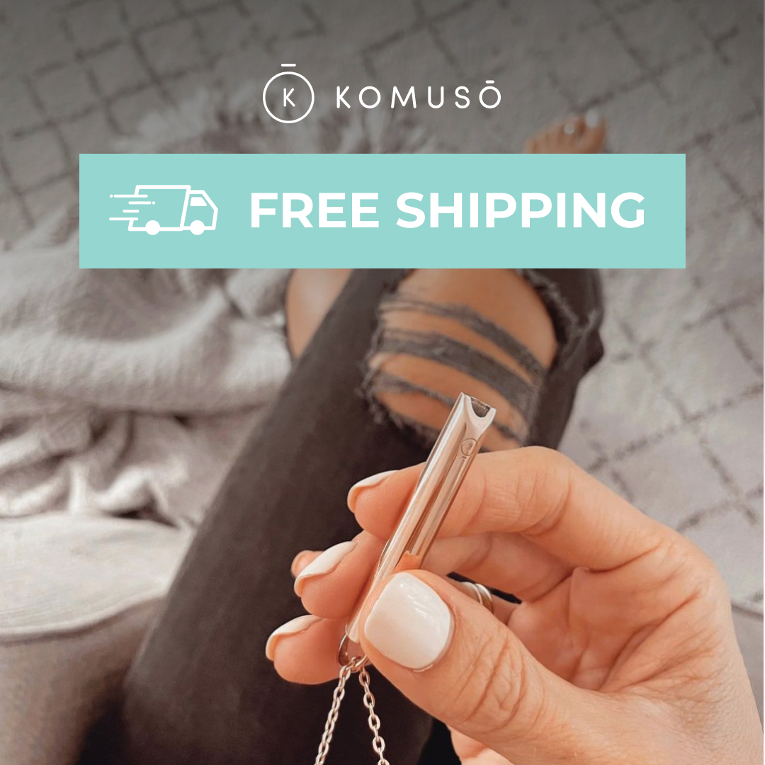 Komuso Design Facebook ad: Inhale, Exhale, Relax, Repeat.