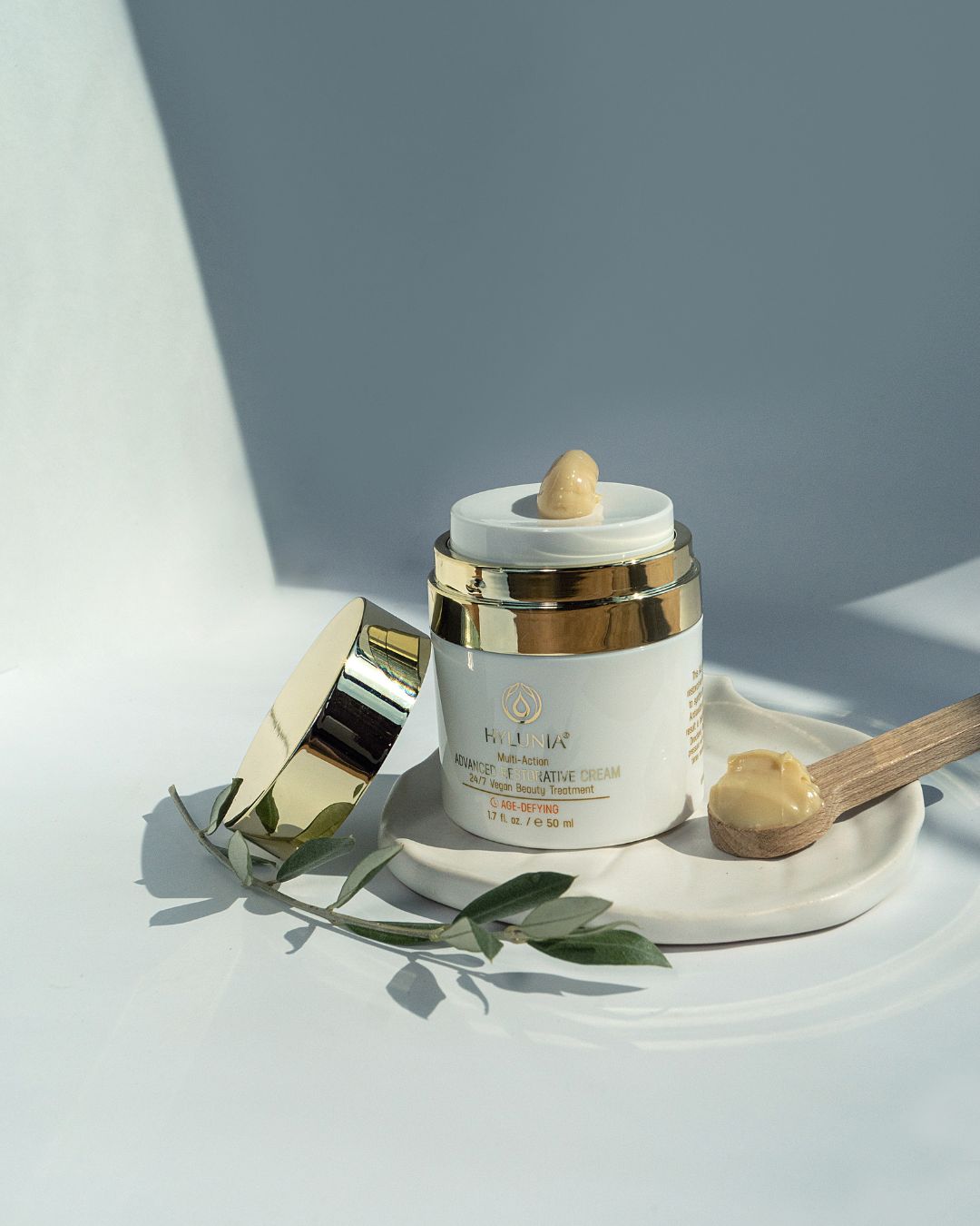 Hylunia Skincare Facebook ad: Ever feel like your skincare is just masking…