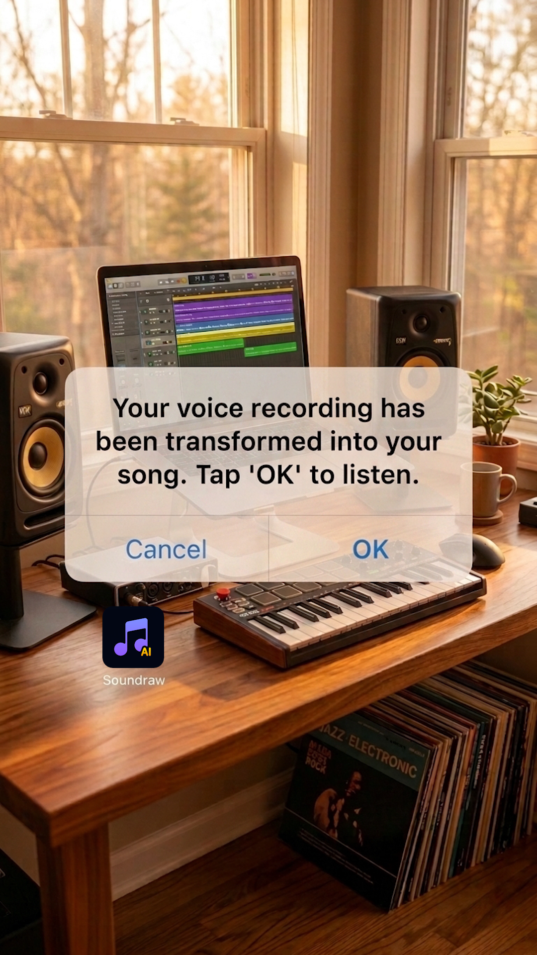 SoundDraw - AI Music Generator Facebook ad