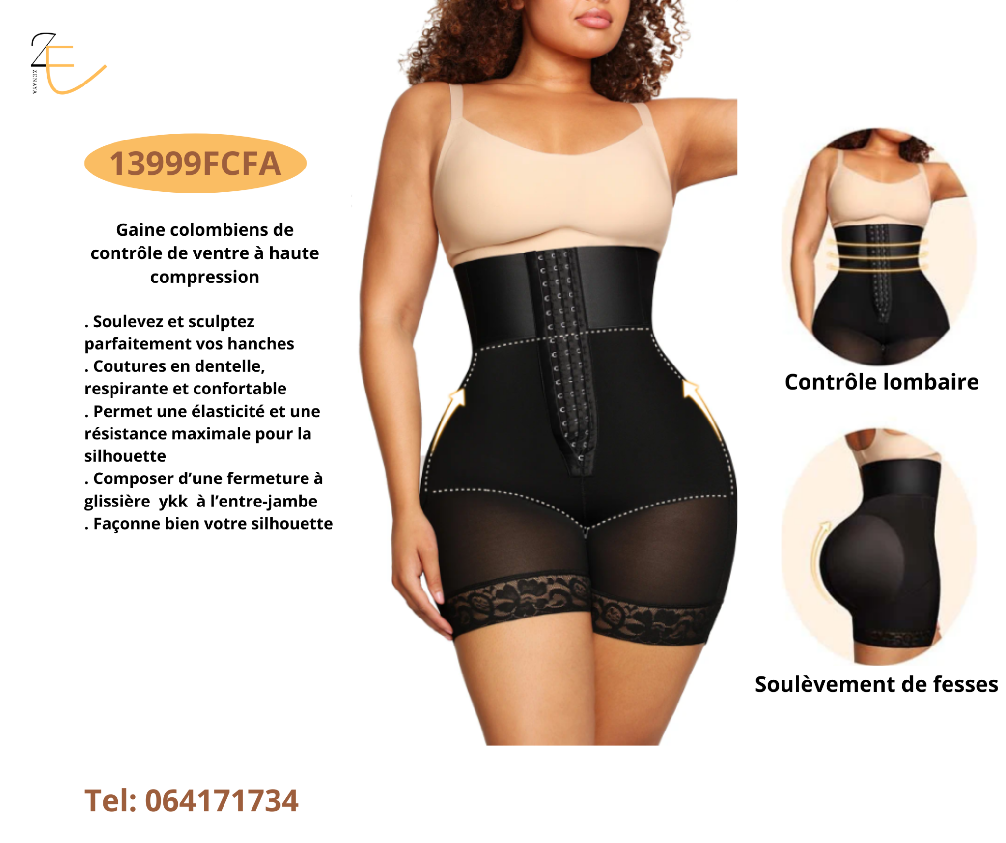 Zenaya Facebook ad: À chaque zone sa solution, à chaque femme…
