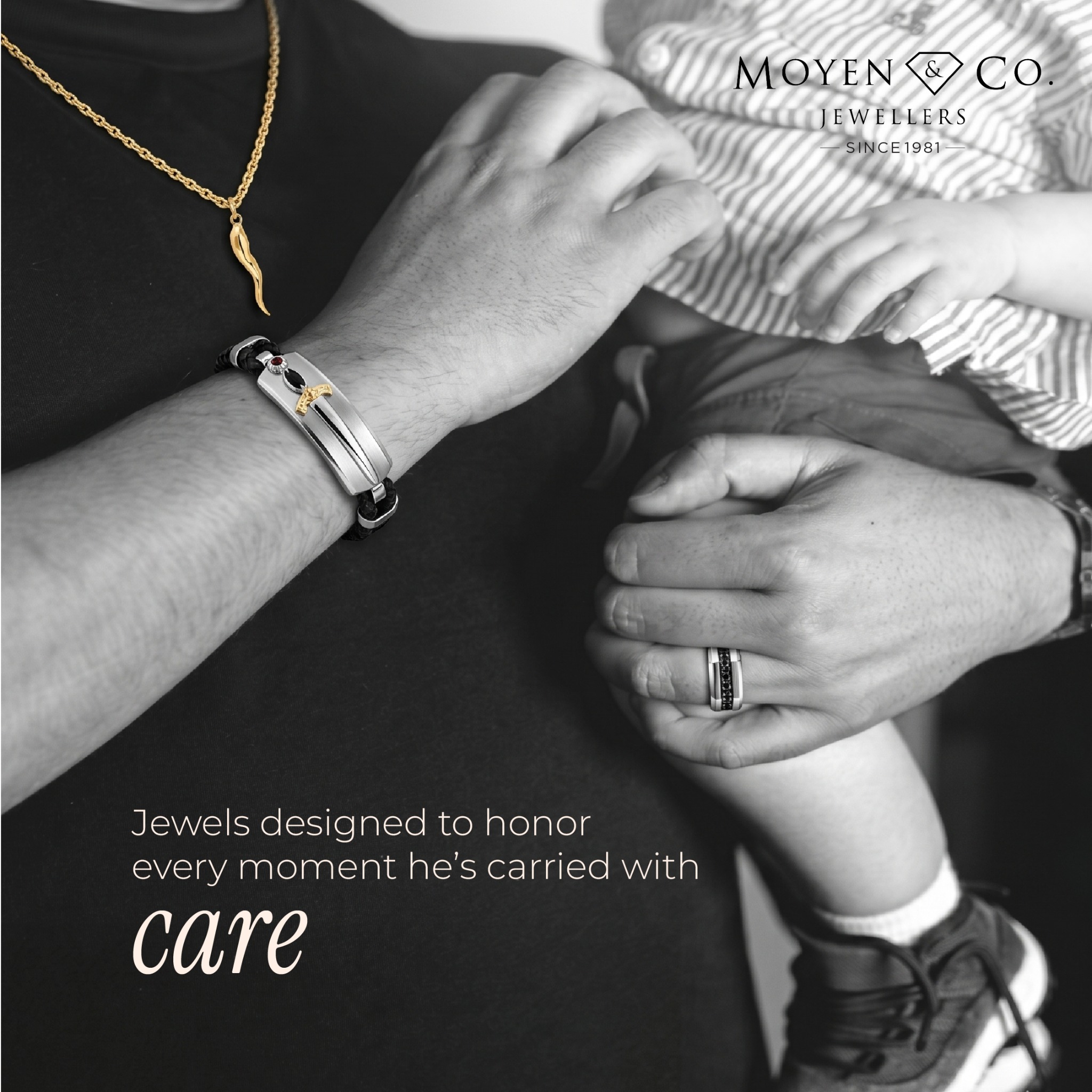 Moyen & Co Jewellers Facebook ad: Meaningful Gifts For Dad