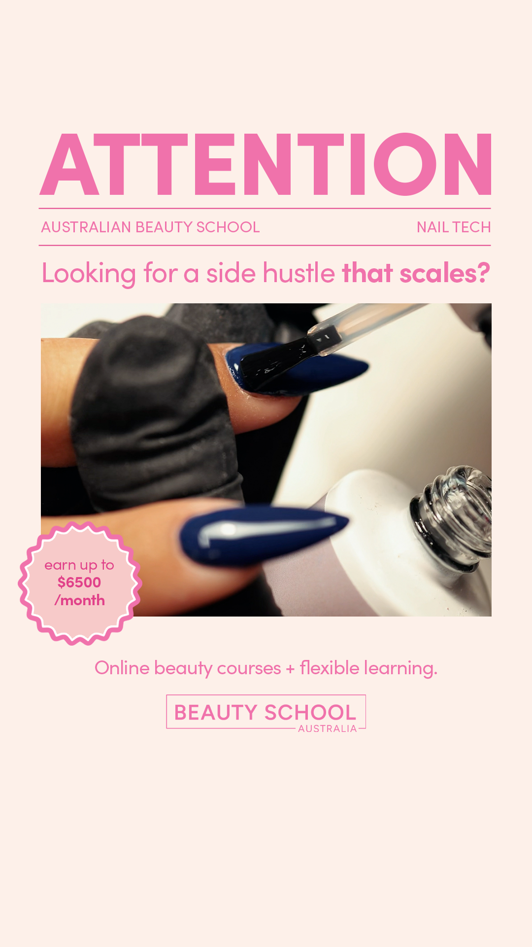 Australian Beauty School Facebook ad