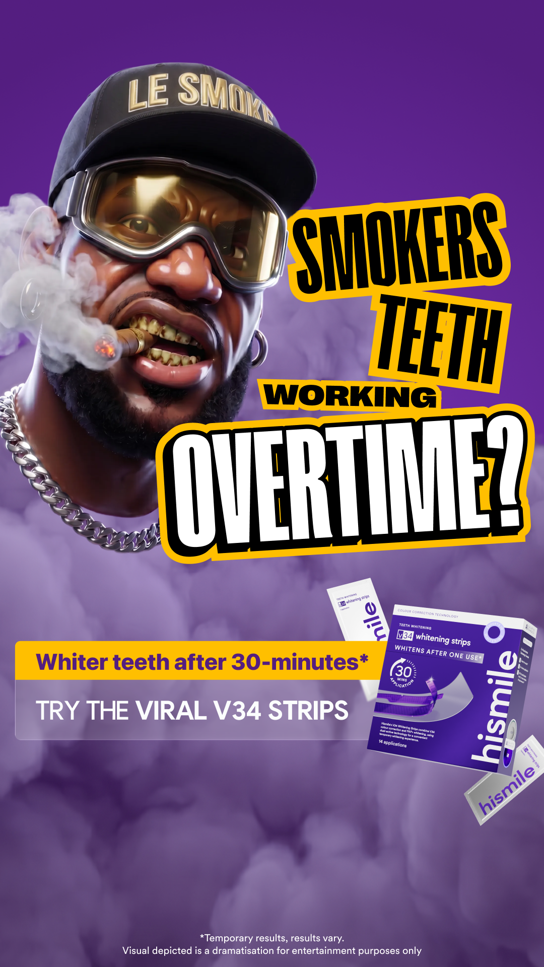 Hismile Facebook ad