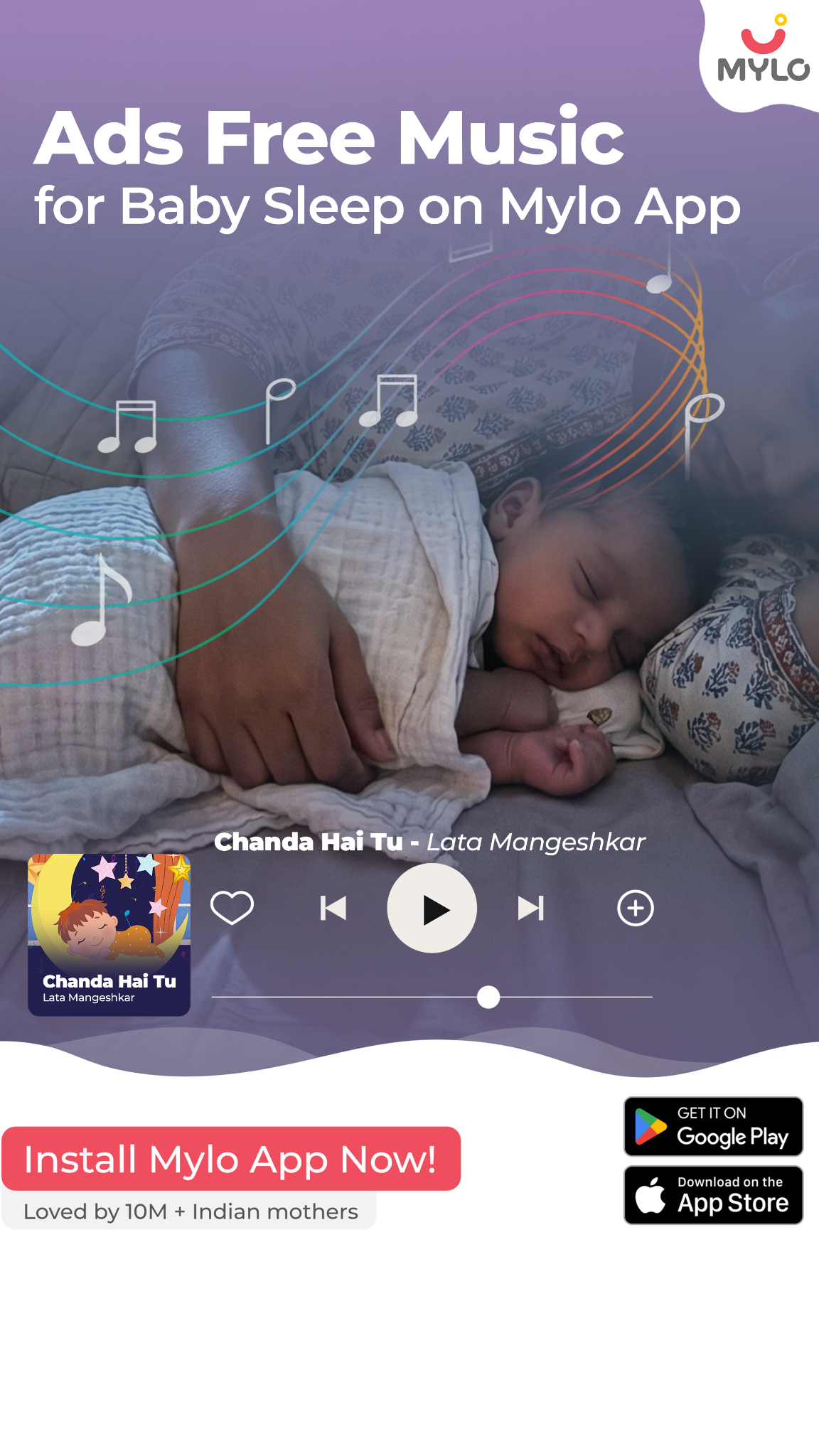 Mylo - Pregnancy & Baby App Facebook ad