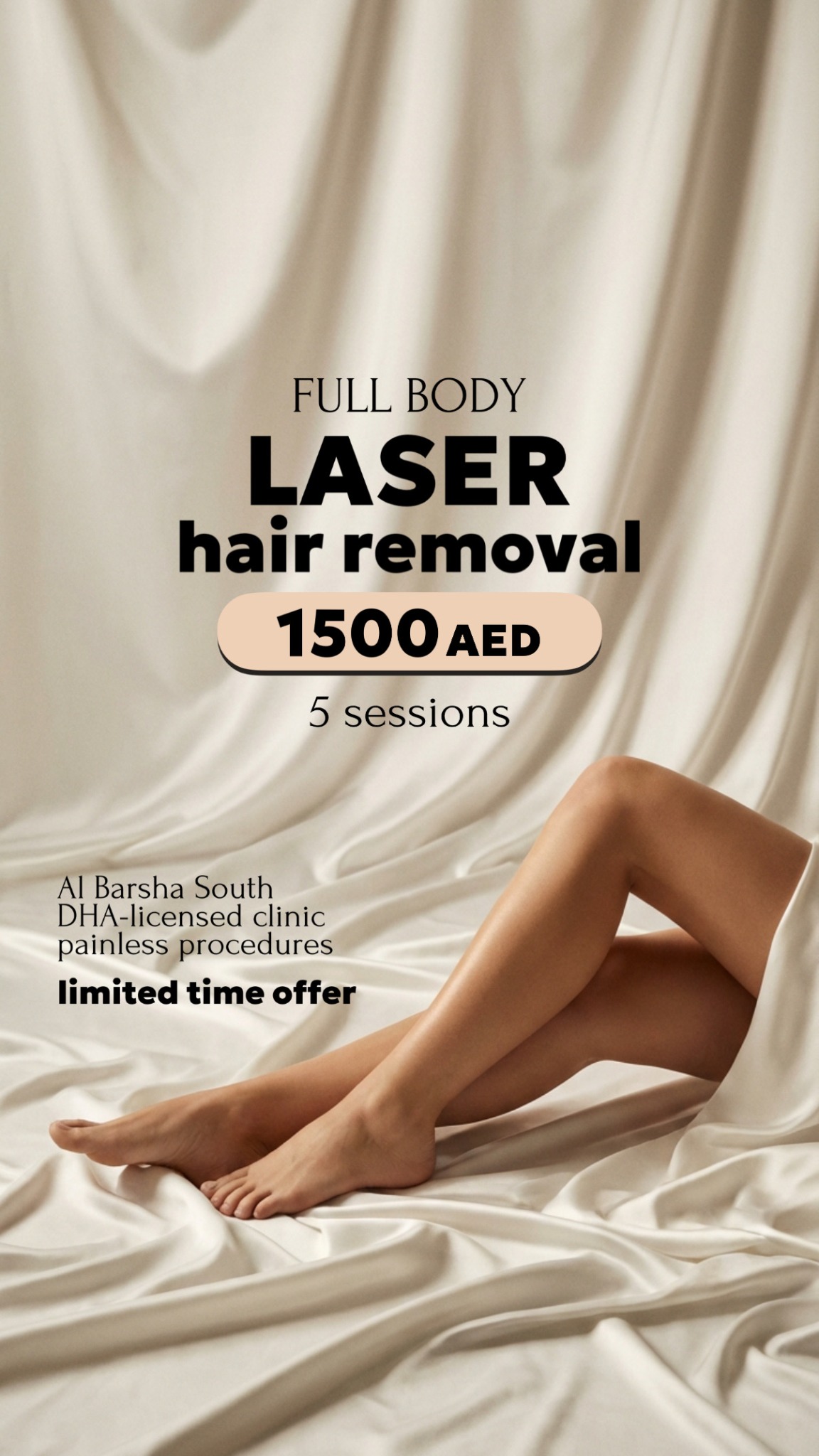 Laser Hair Removal in Dubai Facebook ad