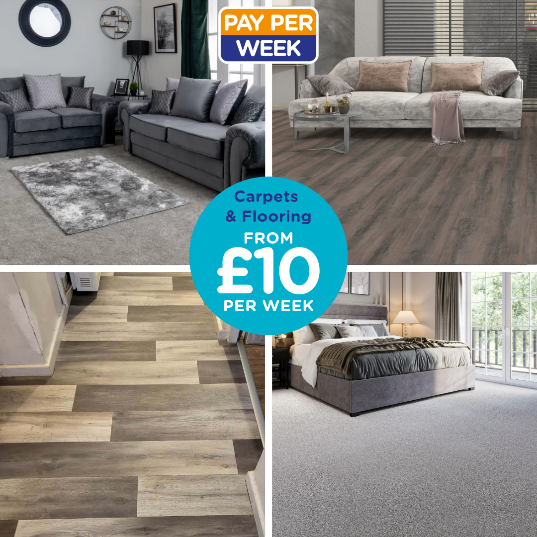 Pay Per Week Facebook ad: Pay Weekly CARPETS, VINYL, LAMINATE, BEDS, SOFAS, DINING…