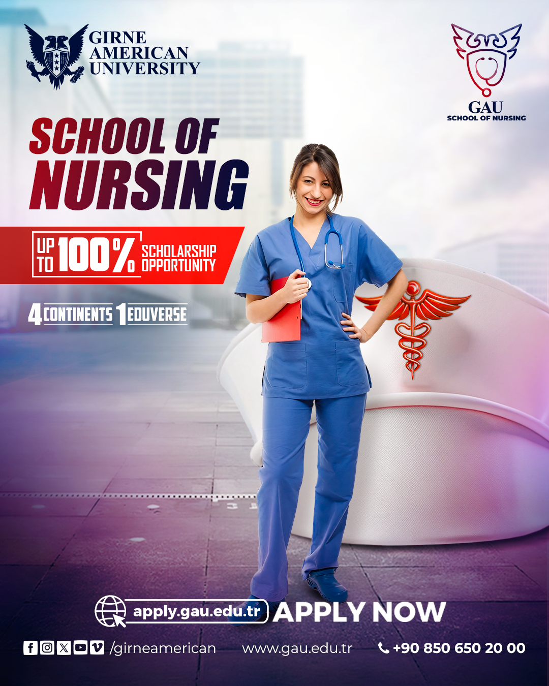 Girne American University Facebook ad: In joining GAU, you will be taking advantage…