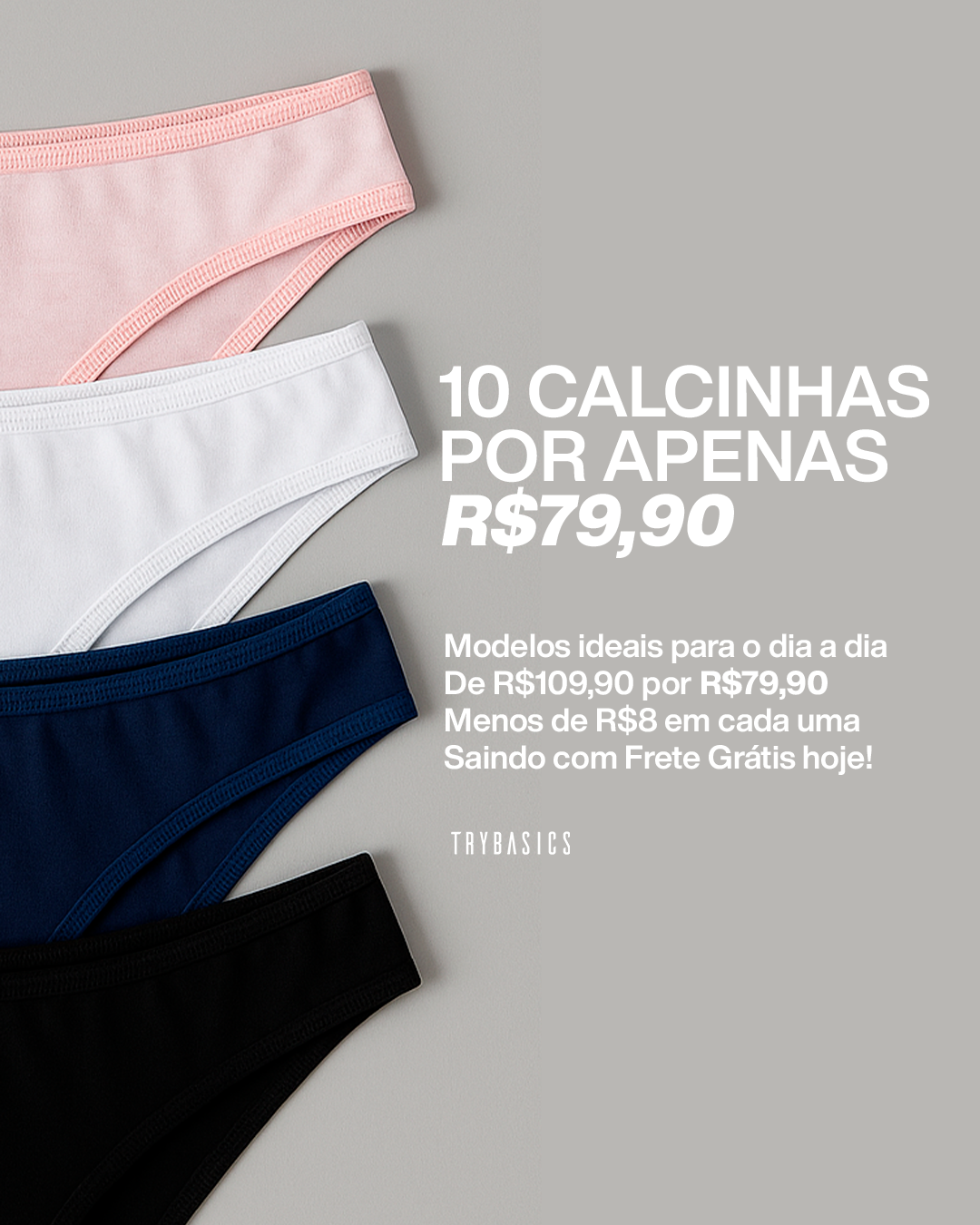 TRY Basics Facebook ad: Renove tudo. Veja os kits!