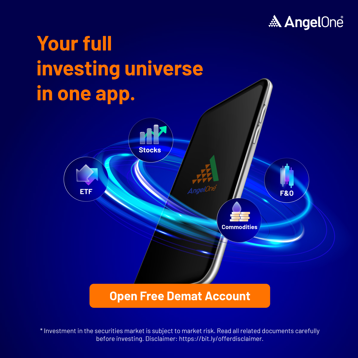 Angel One Facebook ad: Start trading at simplified pricing