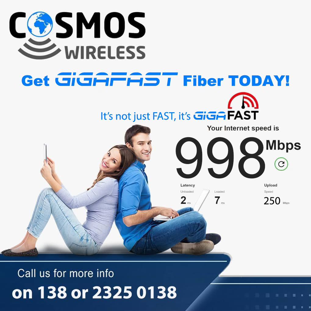 Cosmos Wireless Facebook ad: The best Internet Provider in Cyprus - Cosmos Wireless