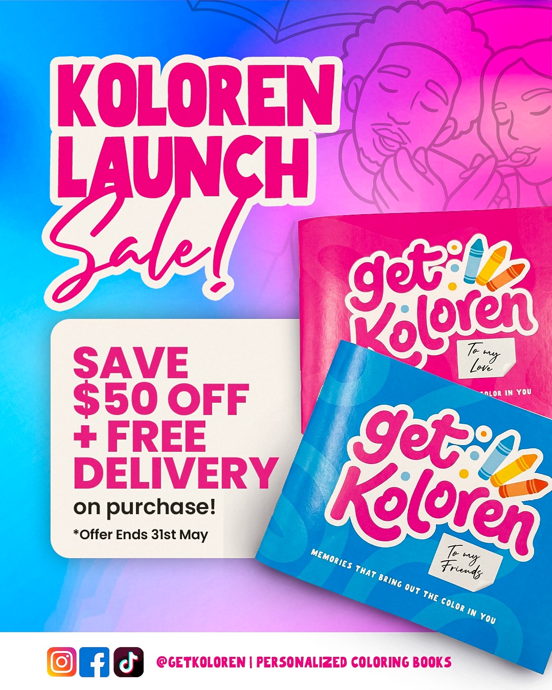 Get Koloren Facebook ad: WE OFFICIALLY LAUNCHED