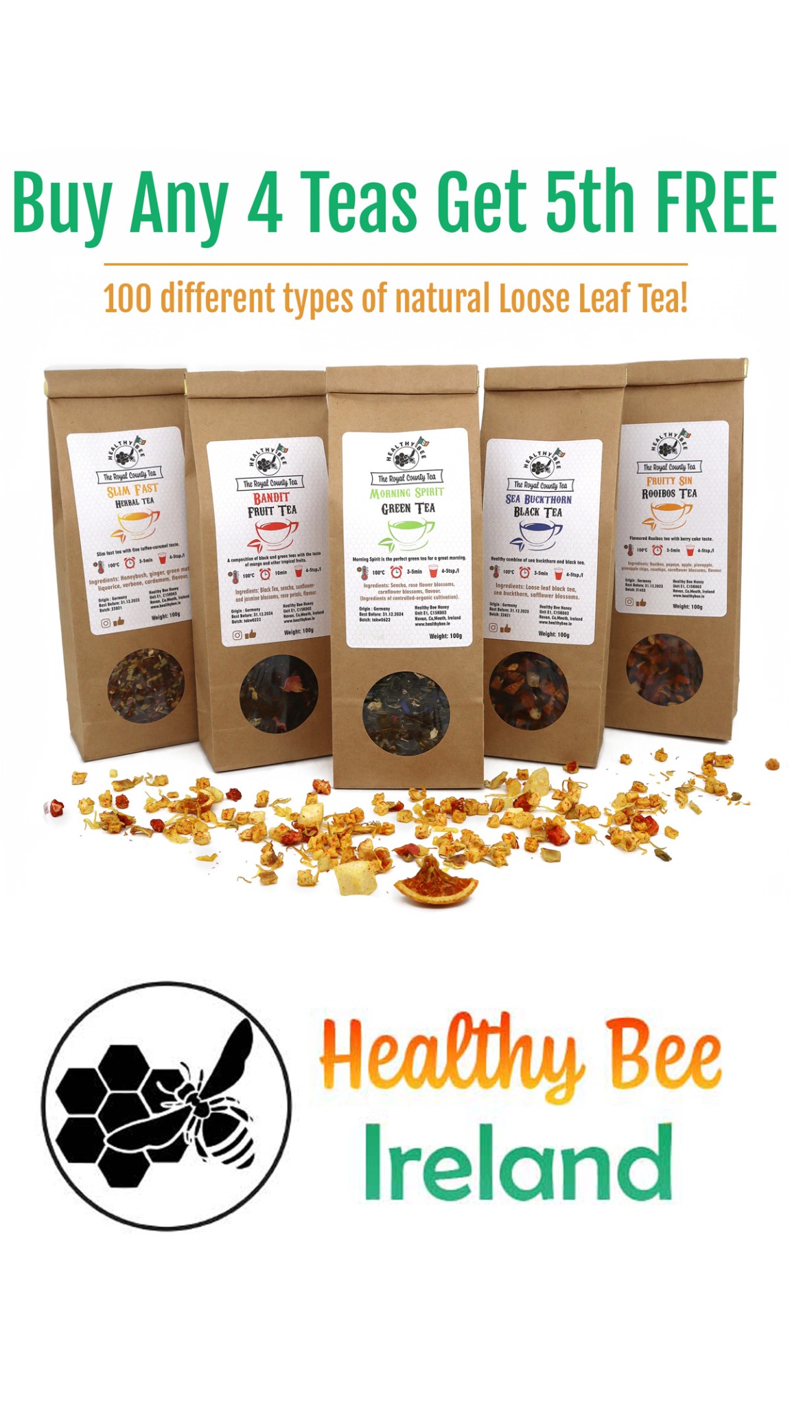 Healthy Bee Ireland - Honey, Tea, Spices & More Facebook ad from May 19, 2026