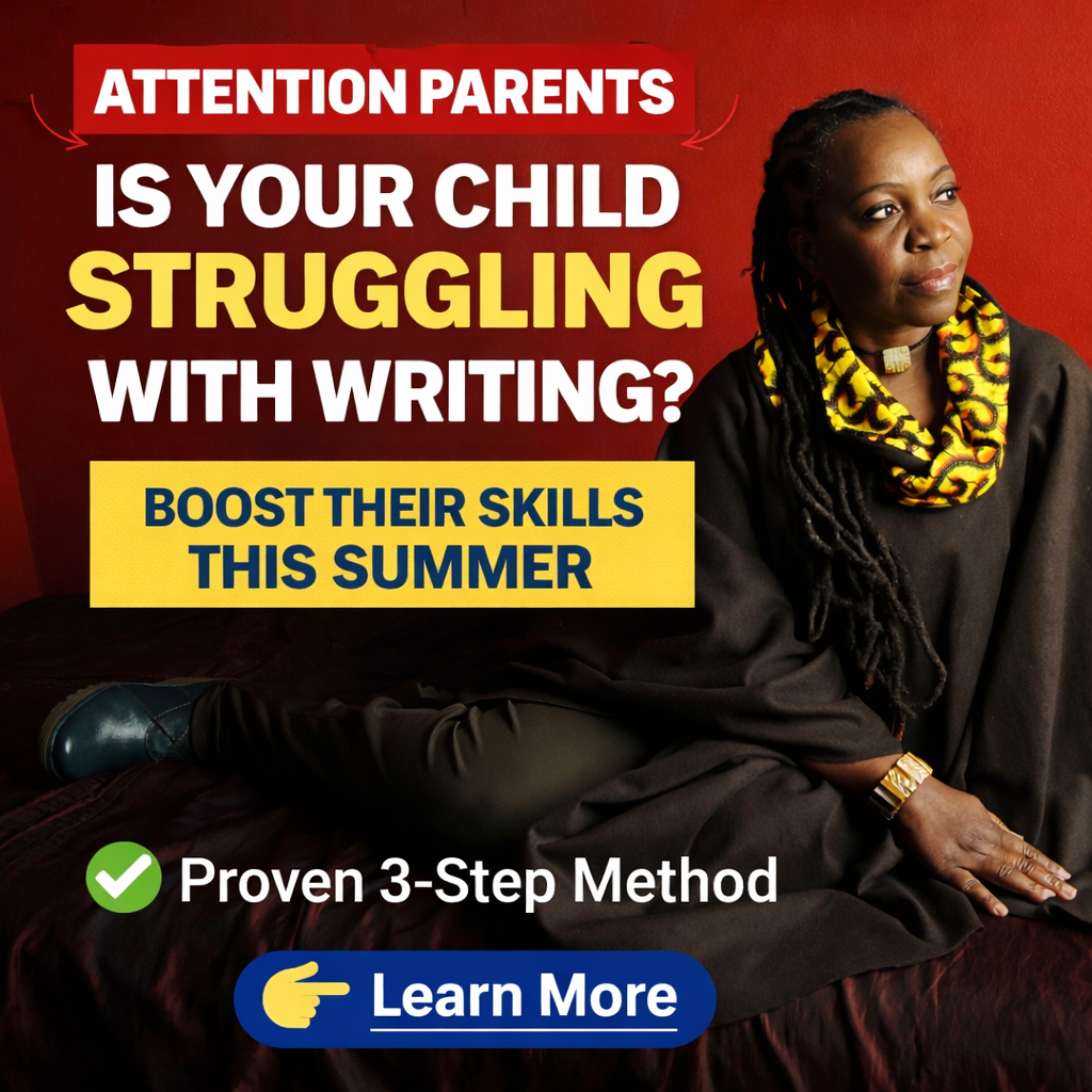 Bernice Gayle - The Elite Writing Tutor Facebook ad: Help Your Child Excel in Writing