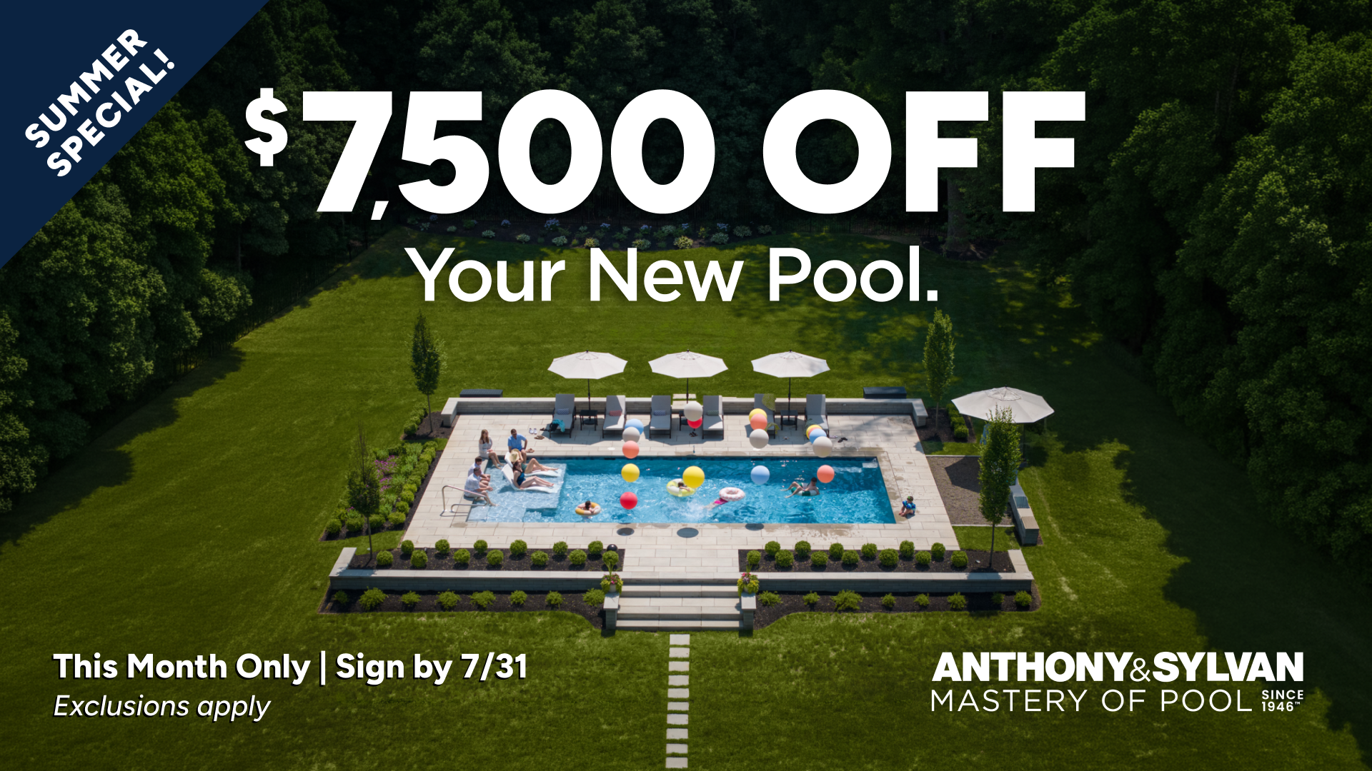 Anthony & Sylvan Pools Facebook ad