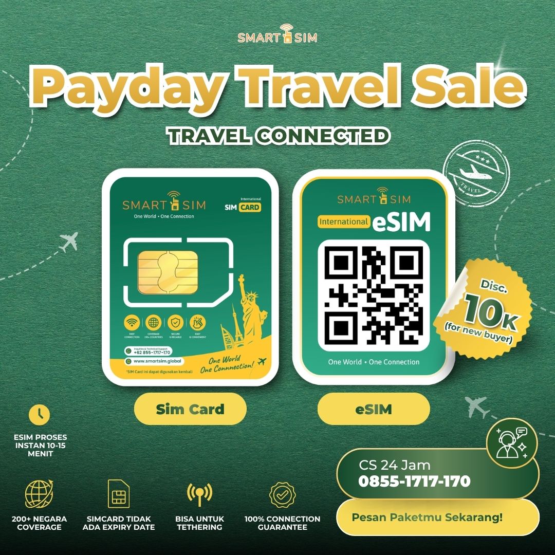 Smart SIM Global Indonesia Facebook ad: Promo terbatas! Diskon 10K untuk new buyer