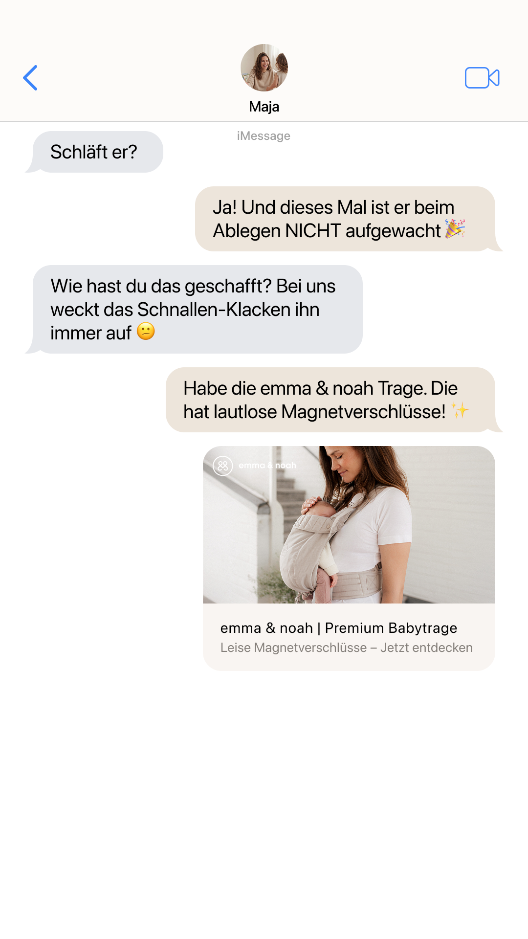 emma & noah Facebook ad