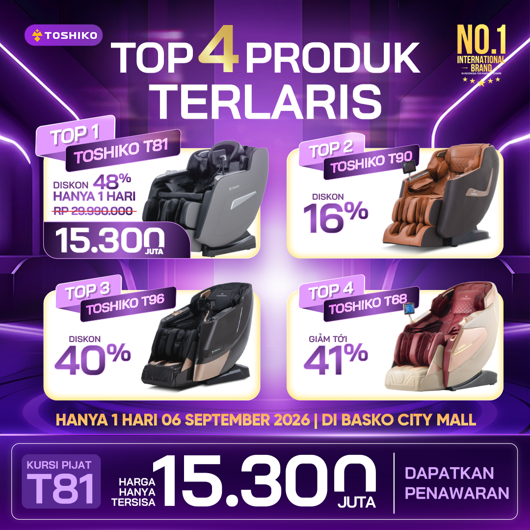 Kursi Pijat Mewah Toshiko Di Basko City Mall Facebook ad: Chat với chúng tôi